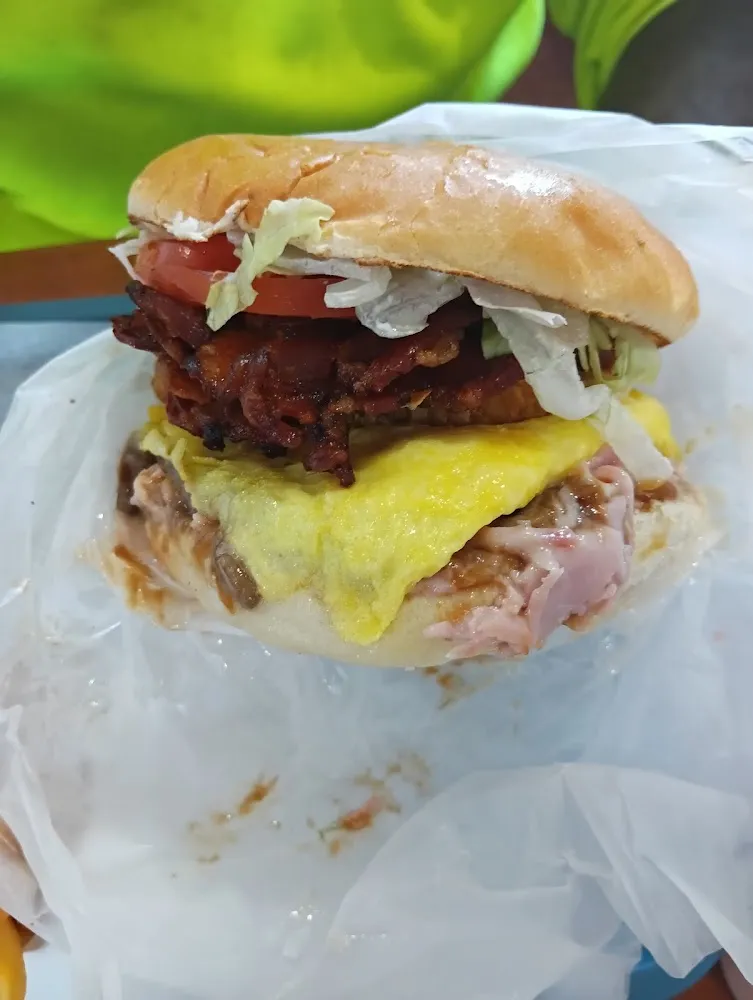 Ham & Swiss Plus Bacon Hash Brown Mushrooms Egg